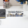 Custom Acrylic Desk Block with Floral Design - Personalized Nameplate for Professionals and Gift-Giving - Image 5