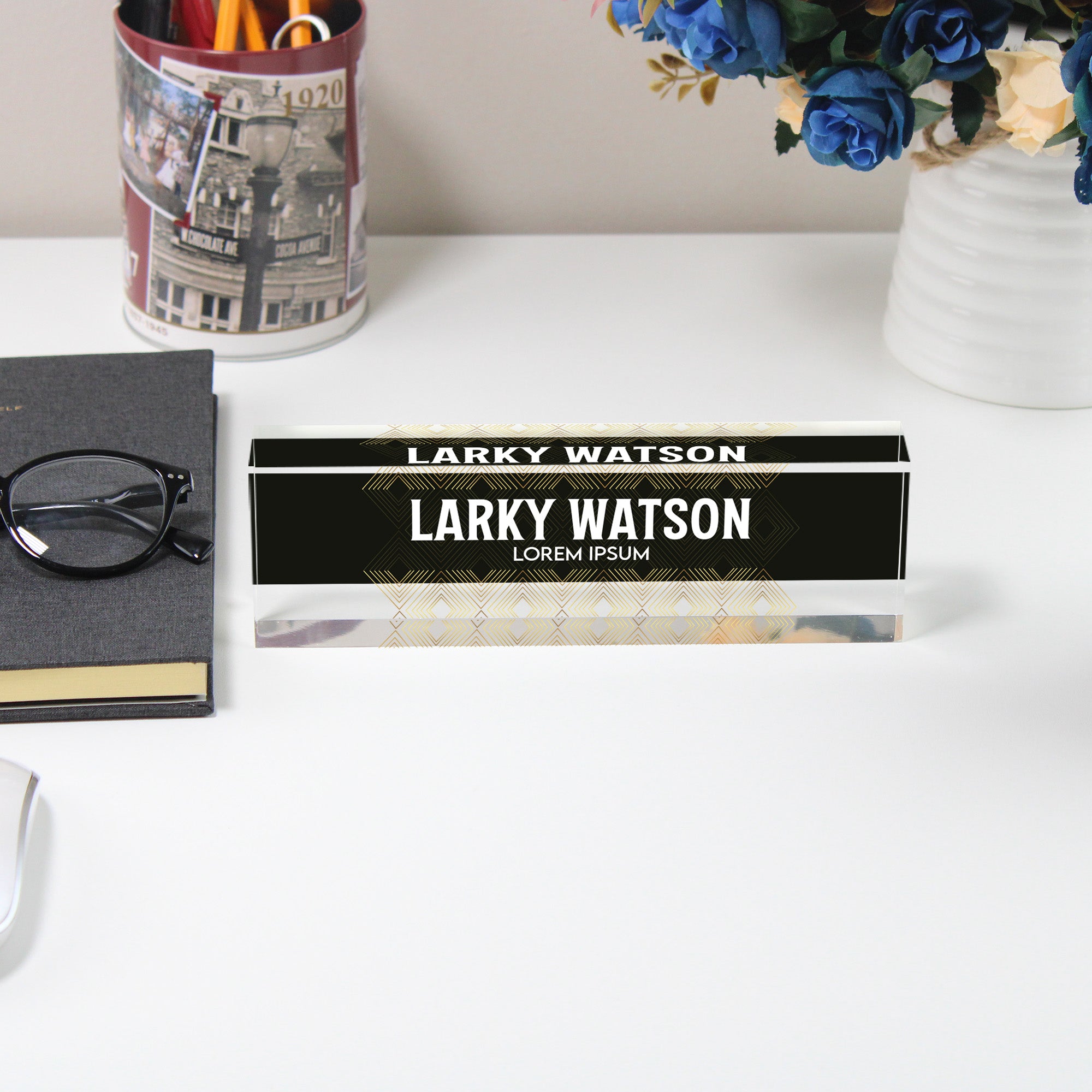 Personalized Acrylic Desk Name Plate – Elegant Custom Office Decor, Perfect Gift for Professionals and Graduates - Image 5