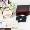 Personalized Sister Necklace with Inspirational Message Card | Elegant Floral Design | Perfect Gift for Sisters - Image 5