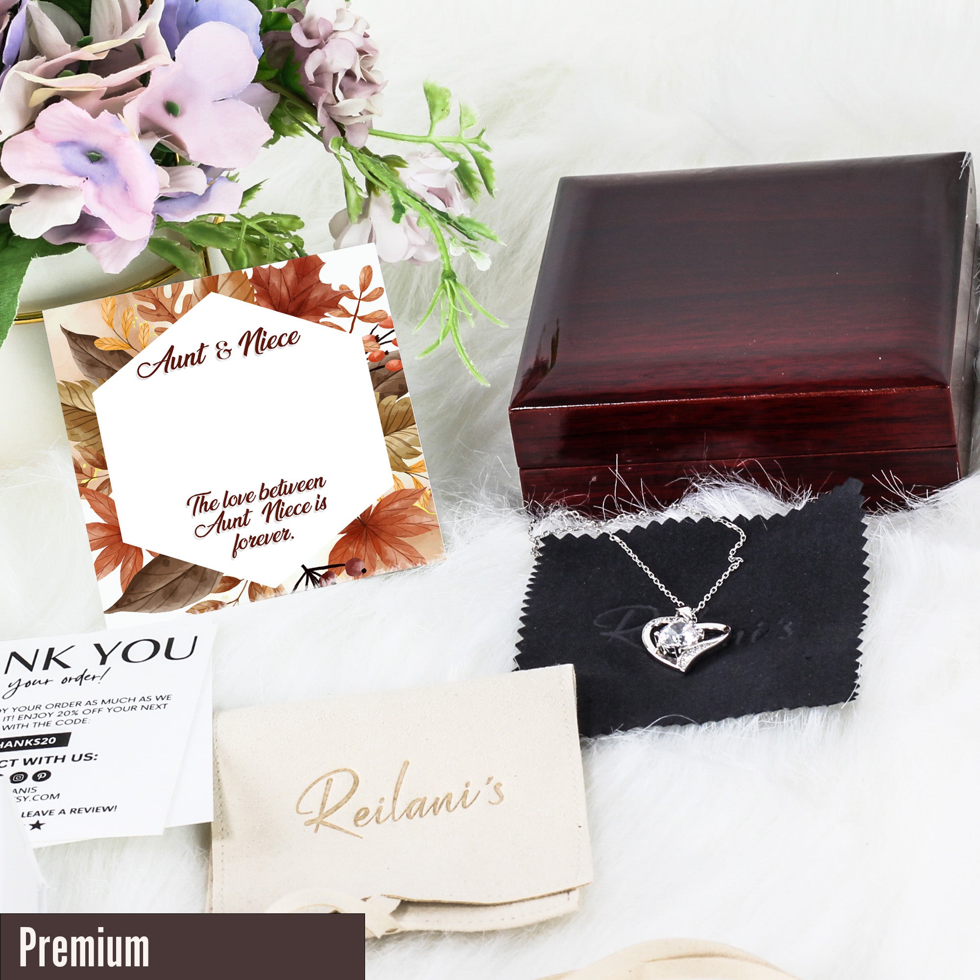 Elegant Aunt & Niece Personalized Necklace with Intricate Knot Design - Perfect Gift for Lasting Bonds - Image 5