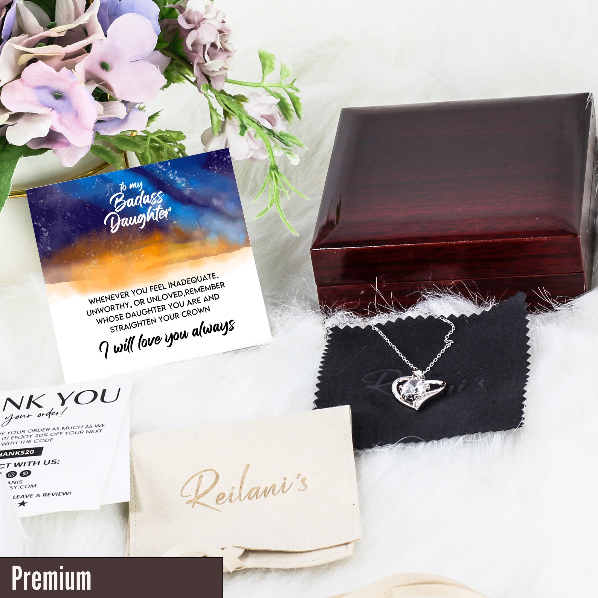 Personalized Necklace for Daughters with Heartfelt Message Card - Empower and Inspire with Premium Craftsmanship - Image 5