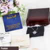 Personalized "To My Badass Wife" Necklace with Inspirational Message | Elegant Gift for Wife - Image 5