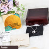 Exquisite Personalized Message Card Necklace - Sterling Silver Love Knot for Precious Moments, Perfect Gift for Loved Ones - Image 5
