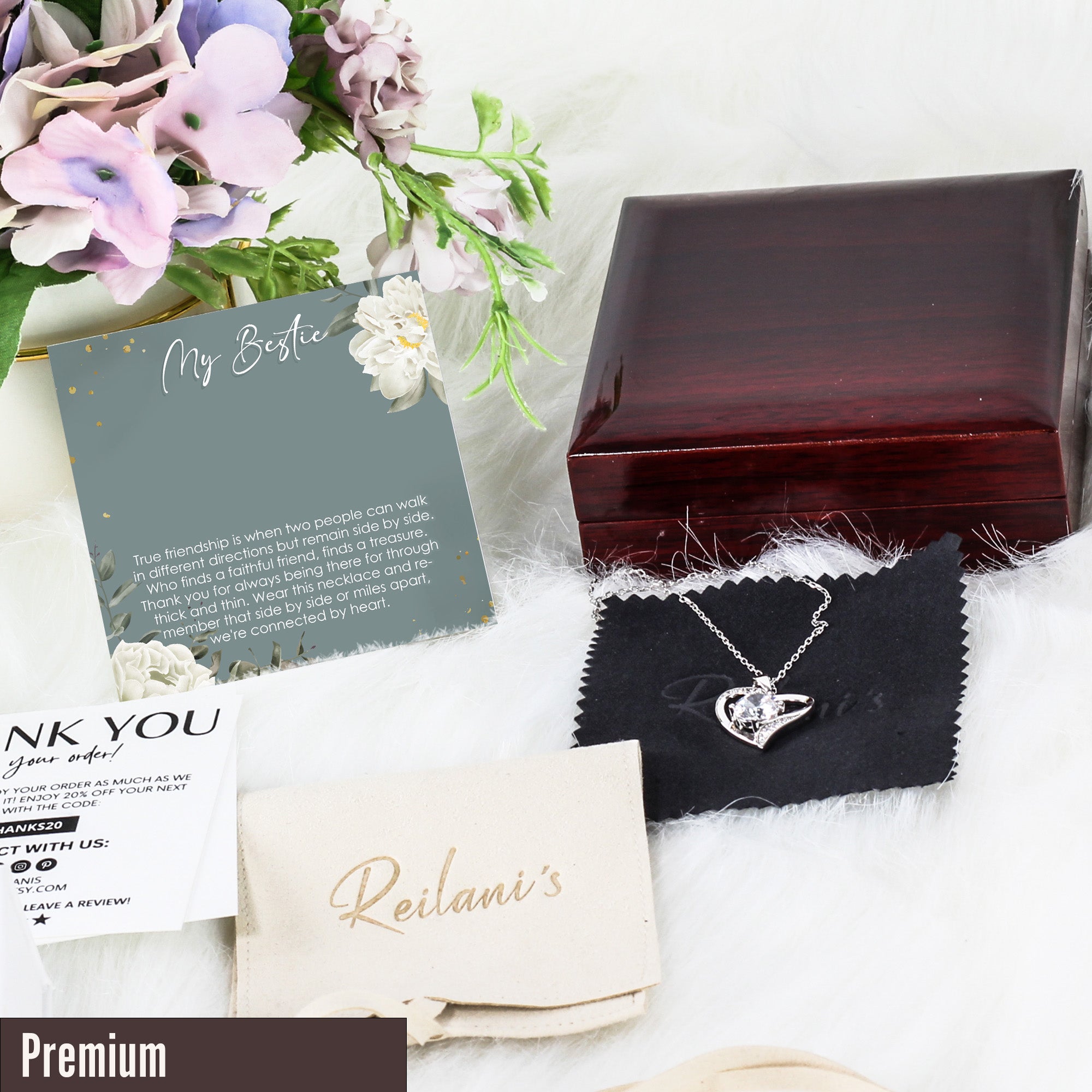 Elegant Personalized Friendship Necklace with Message Card - Perfect Gift for Best Friend, Sister, or Bridesmaid - Image 5