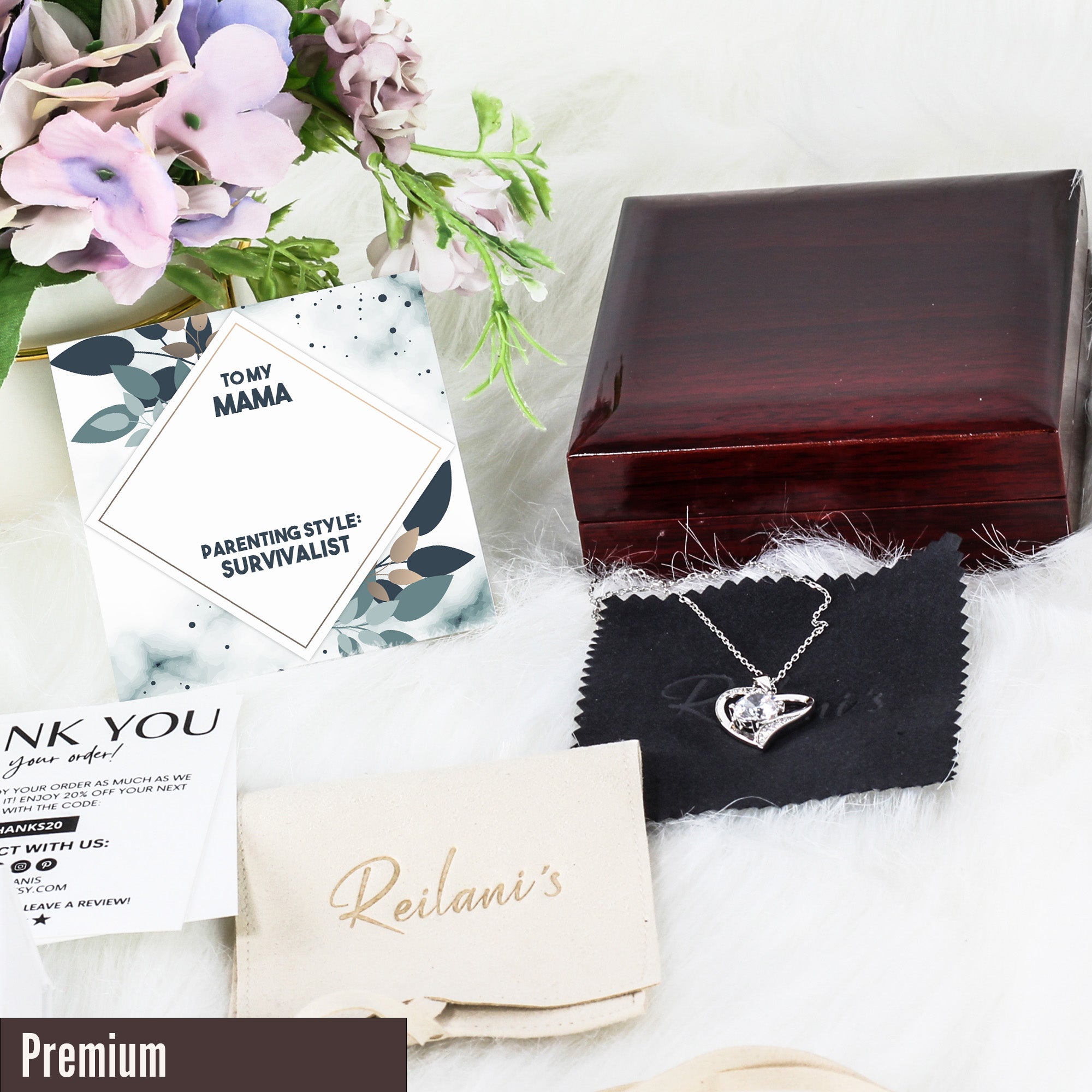 Elegant "To My Mama" Personalized Necklace with Intricate Knot Design - Perfect Survivalist Tribute Gift for Mother's Day & Birthdays - Image 5