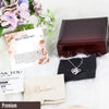 Elegant Silver Knot Necklace with Personalized Message Card - Perfect Gift for Your Best Friend - Image 5