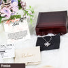 Personalized Message Card Necklace for Boyfriend's Sister - Handmade Infinity Knot Pendant with Floral Design for Special Occasions - Image 5