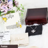 Personalized Sterling Silver Angel Friendship Necklace with Floral Message Card - Perfect Gift for Loved Ones - Image 5