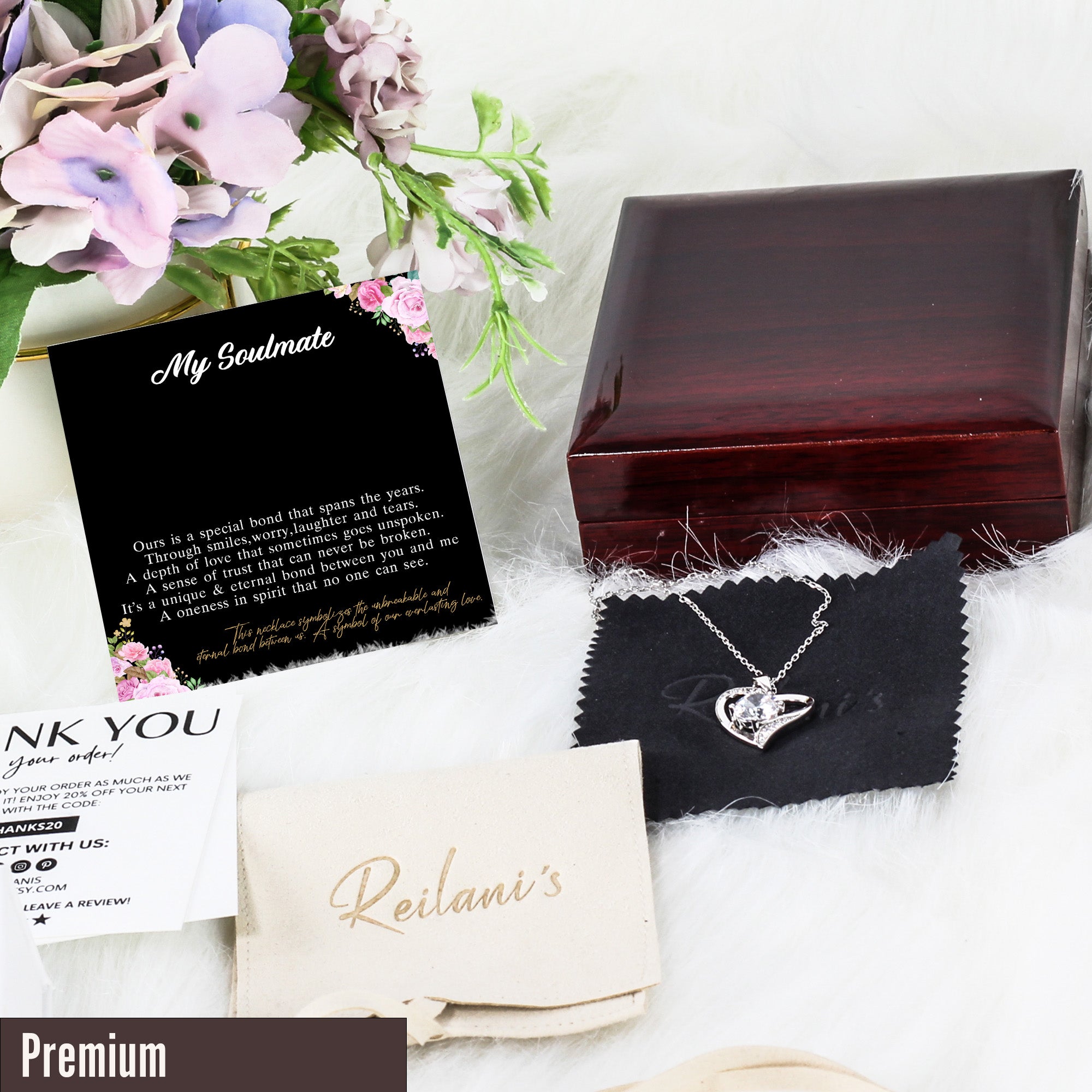 Personalized Soulmate Necklace with Message Card - Exquisite Craftsmanship and Emotional Connection for a Truly Unique Gift - Image 5