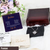 Personalized "To My Grandson" Message Card Necklace with Shimmering Knot Pendant – A Gift of Love and Encouragement - Image 5