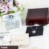 Personalized Message Card Necklace for Wife - Celebrate New Baby Arrival with Elegant Knot Pendant and Customizable Note - Image 5