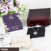 Personalized Wife Necklace with Knot Pendant and Floral Message Card - Ideal Unique Gift for Anniversaries and Birthdays - Image 5