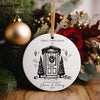 Personalized First Christmas Ceramic Ornament with Custom Address & Names – Premium Handmade Holiday Décor Gift - Image 5