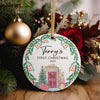 Personalized Ceramic Ornament - "First Christmas" 2024 | Handcrafted Holiday Keepsake for New Baby or Loved Ones - Image 5