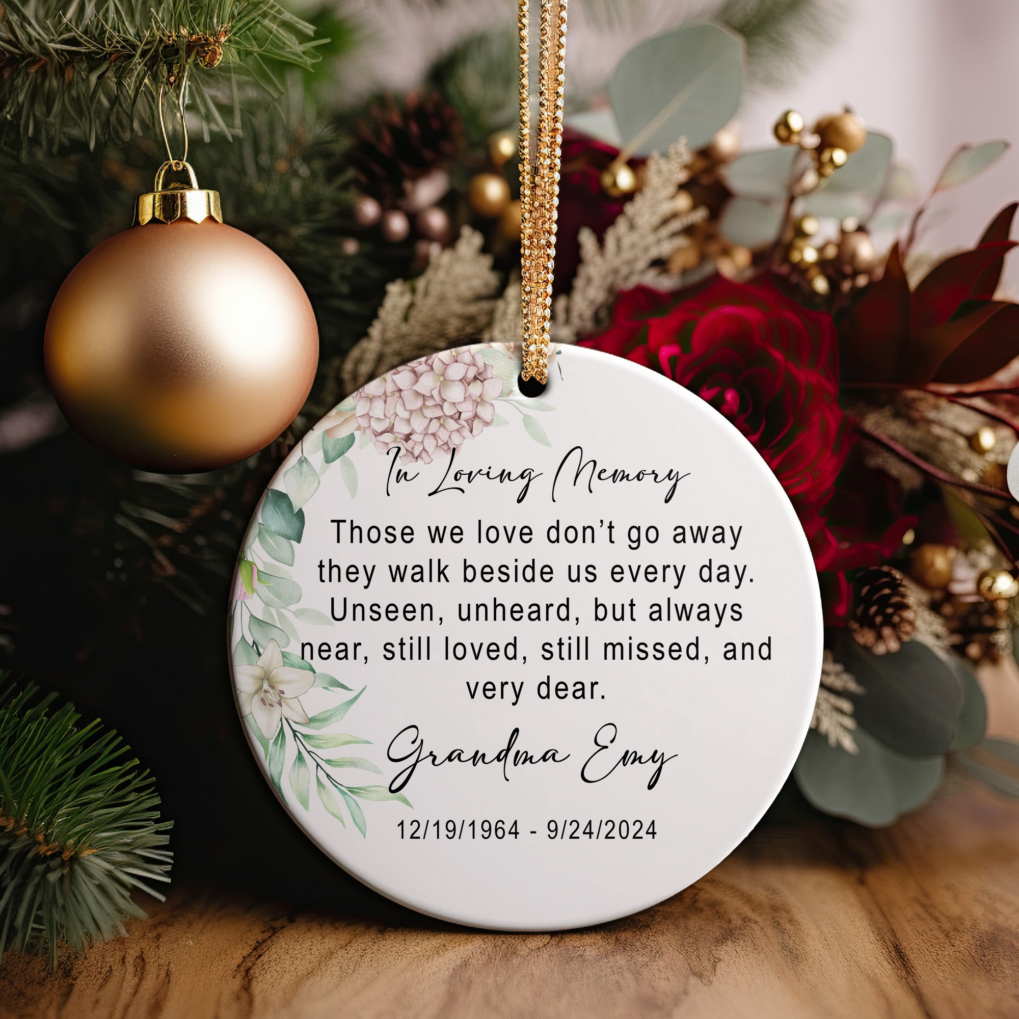Personalized Memorial Ceramic Ornament – Custom In Loving Memory Keepsake for Cherished Ones - Image 5