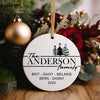 Personalized Family Christmas Ornament - Custom Ceramic Keepsake with 2024 Family Names and Holiday Design for Gift Giving - Image 5