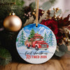 Personalized First Christmas Retired 2024 Ceramic Ornament – Handcrafted Keepsake with Vintage Red Truck Design - Image 5