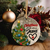 Personalized Ceramic Christmas Ornament - "It's All About Jesus" with Festive Tree Design - Perfect Holiday Gift Keepsake - Image 5