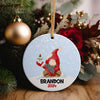 Personalized Christmas Gnome Ceramic Ornament 2024 – Custom Name Holiday Keepsake for Gift-Giving and Home Decor - Image 5