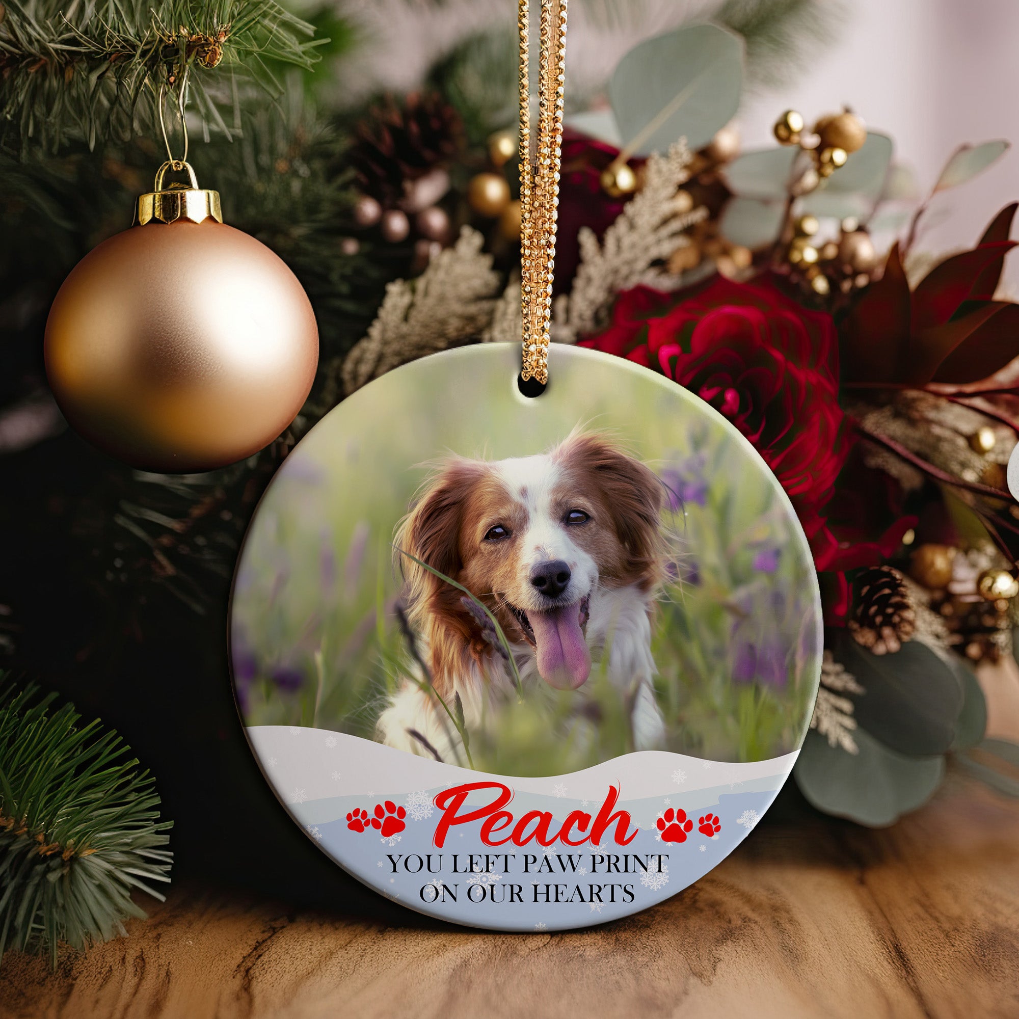 Personalized Pet Memorial Ceramic Ornament - Customizable Keepsake for Cherished Memories - Image 5