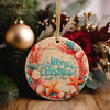 Customizable Coastal Christmas Ceramic Ornament – Handcrafted Nautical Holiday Décor Perfect for Beach Lovers - Image 5