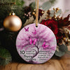 Custom Butterfly Tree 10th Wedding Anniversary Ceramic Ornament – Personalized Keepsake Gift for Couples - Image 5