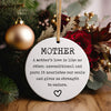 Personalizable Heartfelt Mother Ceramic Ornament – Handmade Christmas Keepsake Gift for Moms, Celebrating Unconditional Love - Image 5