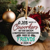 Personalized Ceramic Ornament Keepsake: Celebrating Friendship and Laughter in the Workplace - Perfect 2024 Gift - Image 5