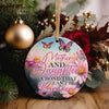 Personalized Mother and Daughter Ceramic Ornament – Handcrafted Floral Design with Heartfelt Message for Unbreakable Bonds - Image 5