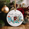 Personalized "Santa's Favorite Nurse" Ceramic Ornament - Festive Holiday Decoration for Nursing Heroes - Image 5