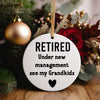 Personalized Retired Ornament - Heartfelt Ceramic Keepsake for Grandparents - Customizable Gift for Retirement Celebrations - Image 5