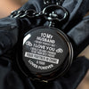 Timeless Love: Personalized Engraved Pocket Watch for Your Husband – Handmade Keepsake Gift - Image 5