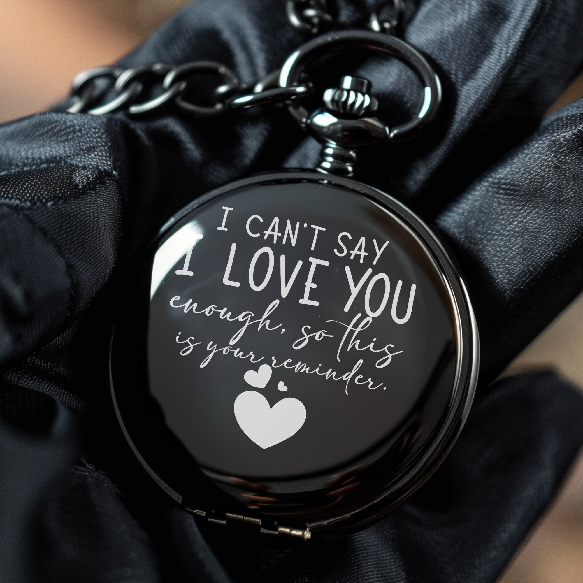 Personalized Engraved Pocket Watch - Timeless Gift of Love and Remembrance for Special Occasions - Image 5