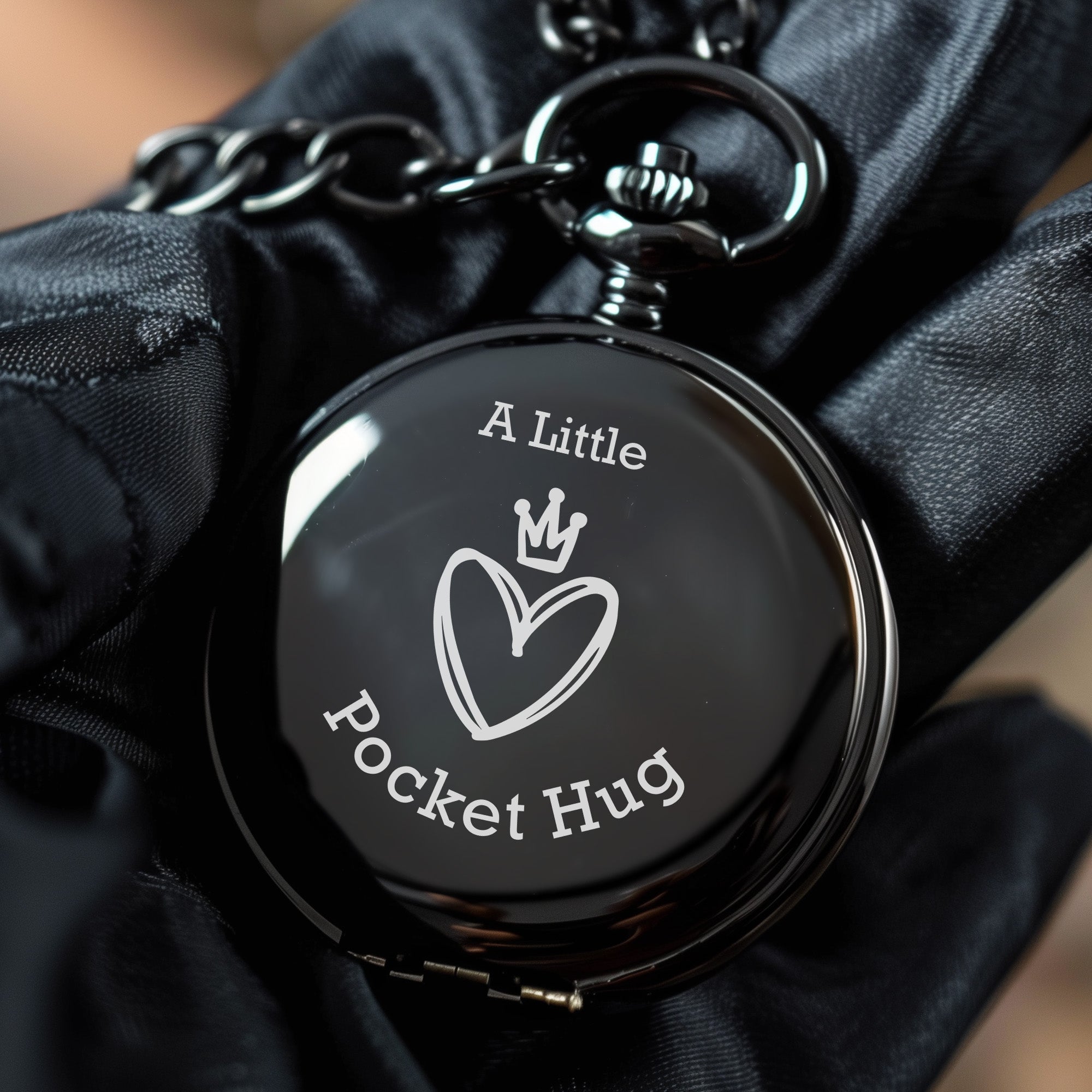 Personalized Pocket Hug Keepsake Watch – Custom Engraved Gift for Loved Ones, Heartfelt and Unique - Image 5