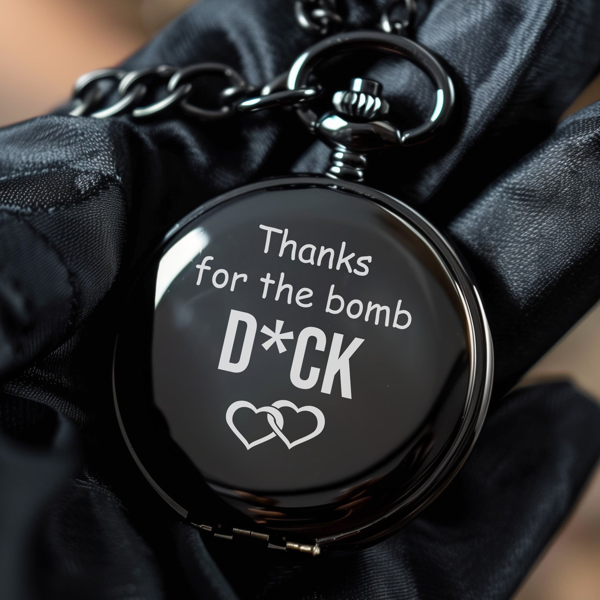 Personalized Engraved Pocket Watch for Men - Custom Appreciation Gift with Heartfelt Message - Image 5