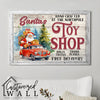 Personalized Santa’s Toy Shop Wrapped Canvas - Handcrafted Christmas Decor with Free Delivery Option - Image 5