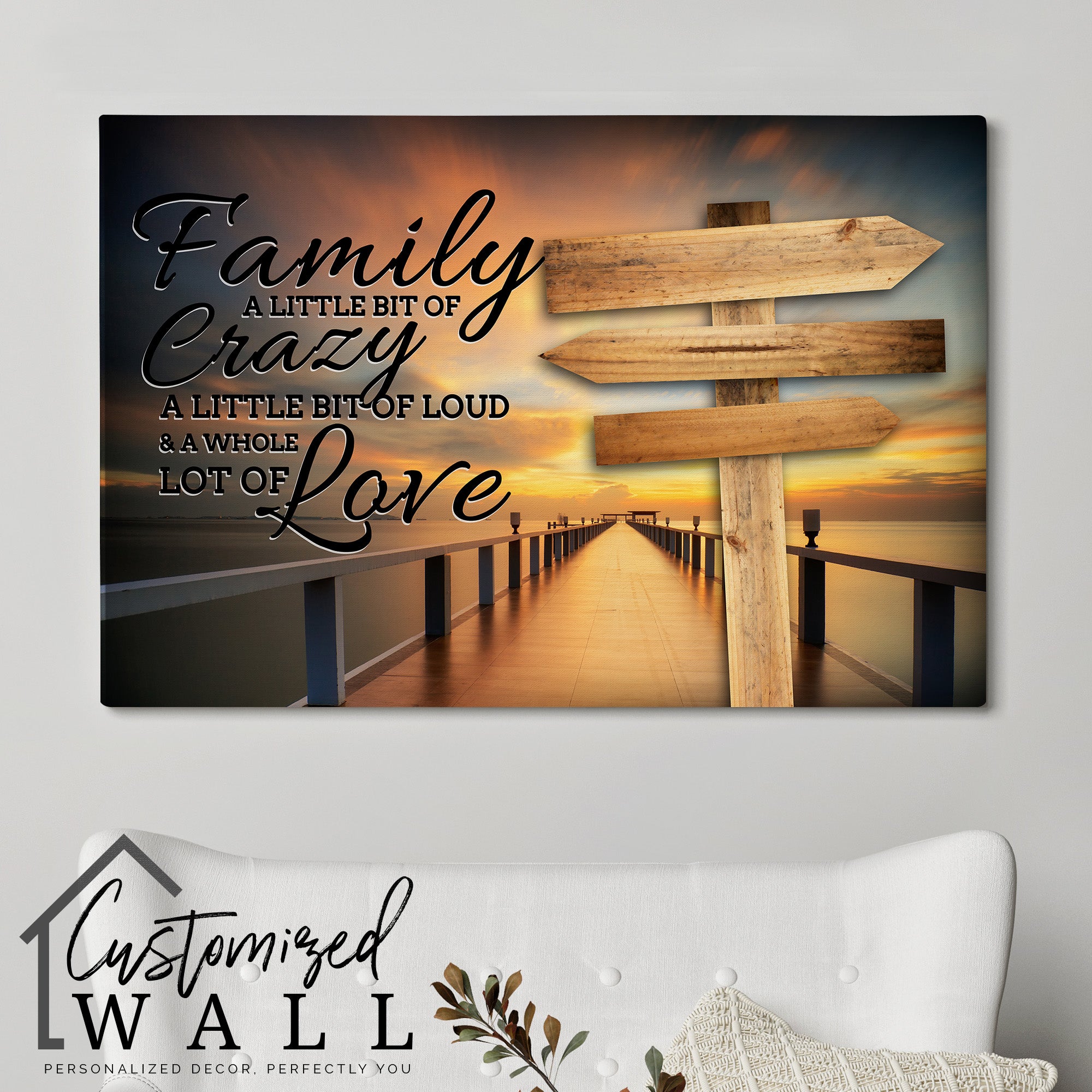 Personalized Family Quote Wrapped Canvas - Handmade Wall Art with Heartfelt Message, Perfect for Home Decor & Gift-Giving - Image 5