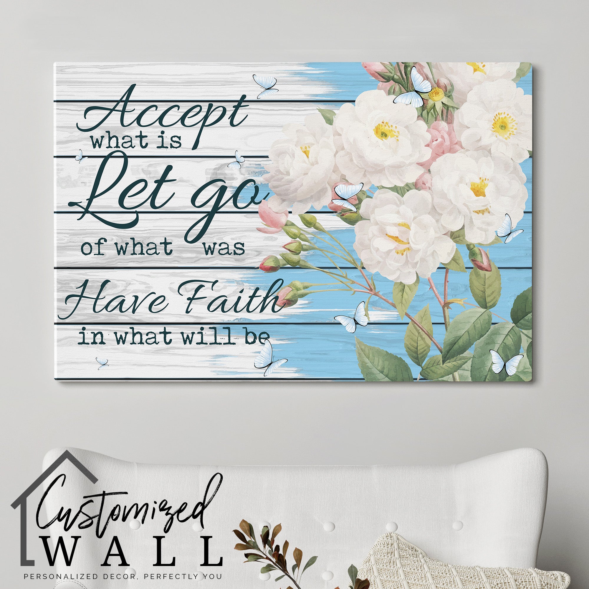 Personalized Floral Wrapped Canvas Art - Inspirational Quote on Quality Canvas for Home Decor and Thoughtful Gifts - Image 5