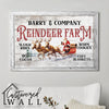 Personalized Rustic Christmas Reindeer Farm Wrapped Canvas - Cozy Holiday Decor with Sleigh Rides & Warm Cookies - Image 5