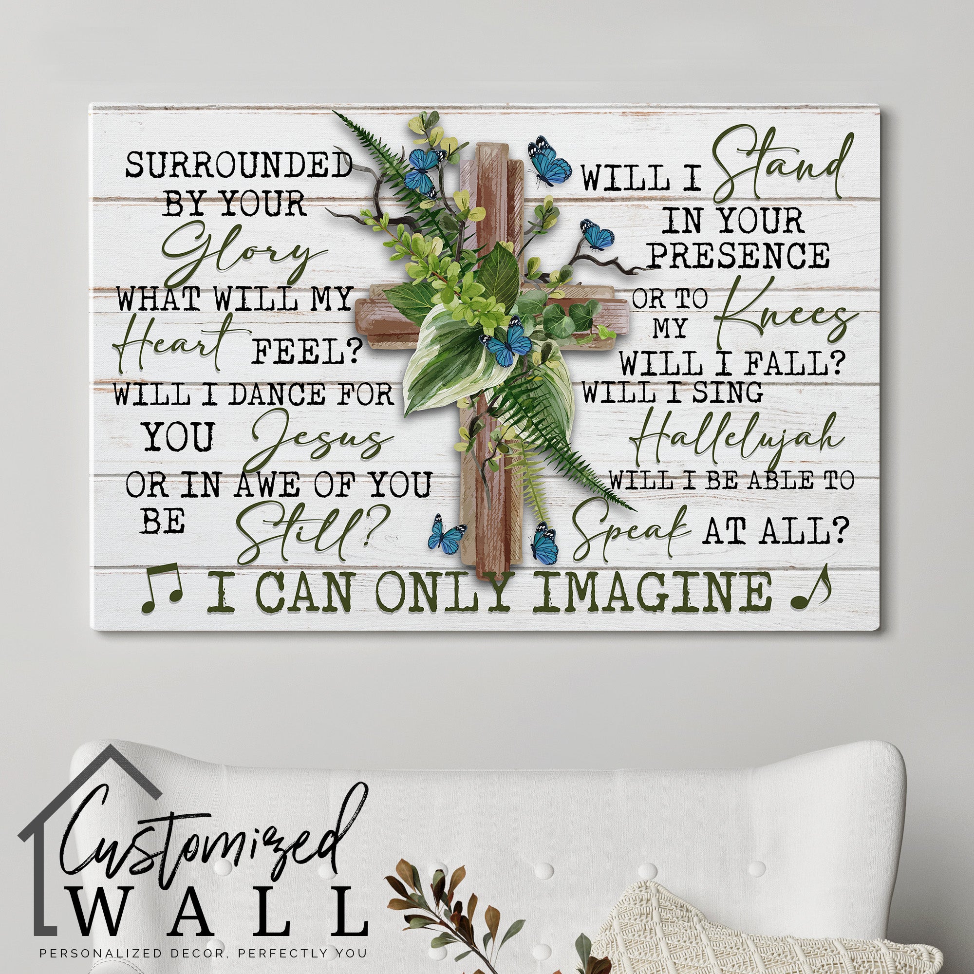 Personalized Inspirational Canvas Art with Cross and Floral Accents – Perfect for Home Decor, Gifts, and Spiritual Encouragement - Image 5