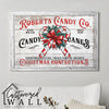 Personalized Rustic Candy Cane Wrapped Canvas Wall Art - Handcrafted Christmas Decor for Holiday Gift-Giving - Image 5