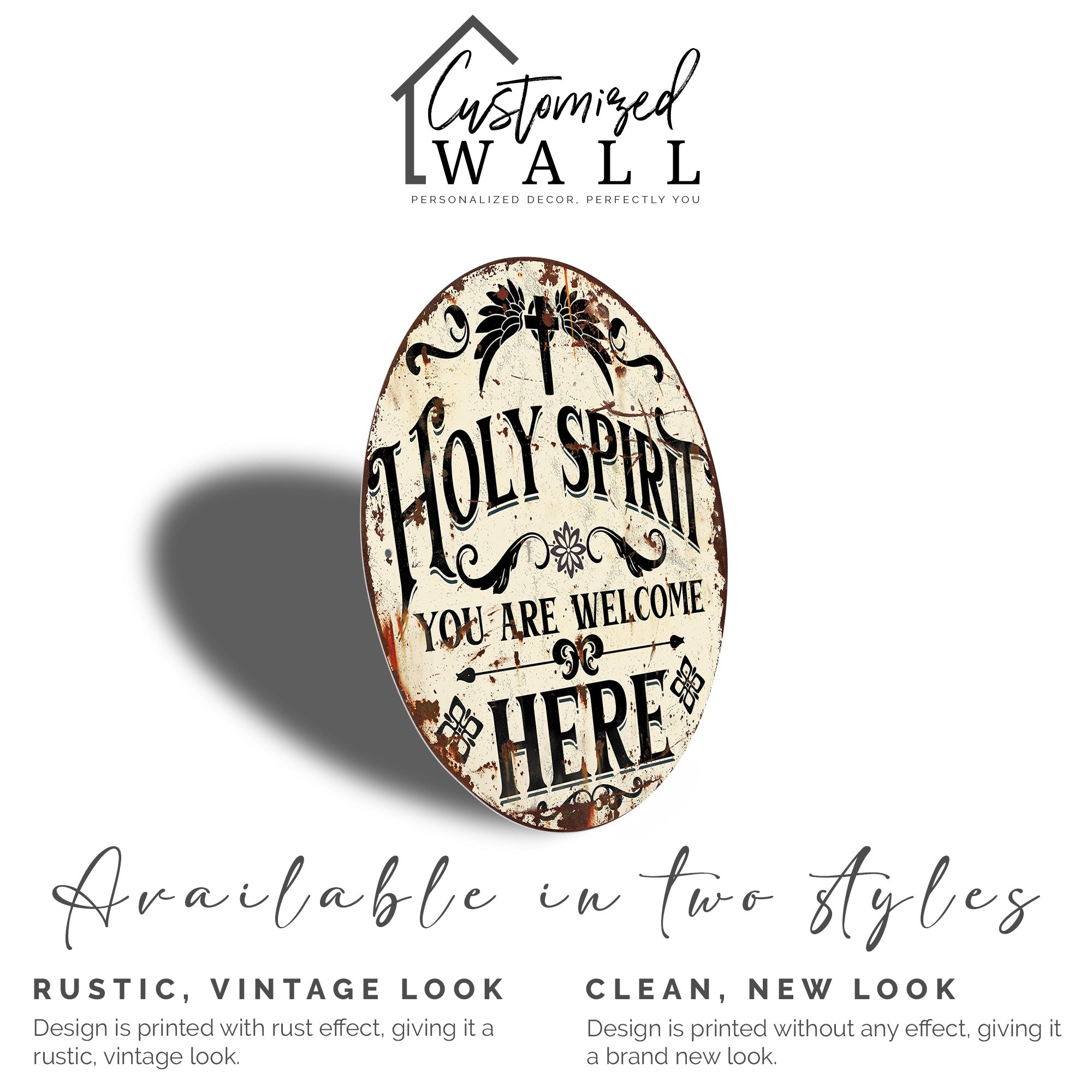 Personalized Holy Spirit Metal Sign - Inspirational Decor with Custom Options for Spiritual Homes and Gift-Giving - Image 5