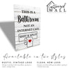 Rustic Bathroom Sign with Funny Quote | Personalized Metal Plaque for Bathroom Décor | Handmade Gift for Friends & Family - Image 4