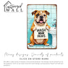 Personalized Bulldog Metal Sign - "Wash Your Paws" Bathroom Decor - Custom Bathroom Wall Art for Animal Lovers - Image 5