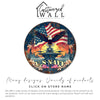 Personalized U.S. Navy Round Metal Sign - Patriotic Home Decor with American Eagle and Floral Accents for Military Enthusiasts - Image 6