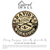 Personalized Round Metal Workshop Sign - Customizable Tinkering & Fixing Design for Craft Enthusiasts and Gift Giving - Image 6