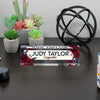 Personalized Acrylic Desk Block with Floral Design - Custom Nameplate for Elegant Office Decor and Thoughtful Gift - Image 6