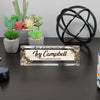 Personalized Acrylic Desk Block with Custom Name & Title - Elegant Floral Design for Office Decoration & Thoughtful Gift - Image 6