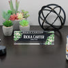 Personalized Floral Acrylic Desk Block - Custom Nameplate for Directors, Elegant Office Decor Gift - Image 6