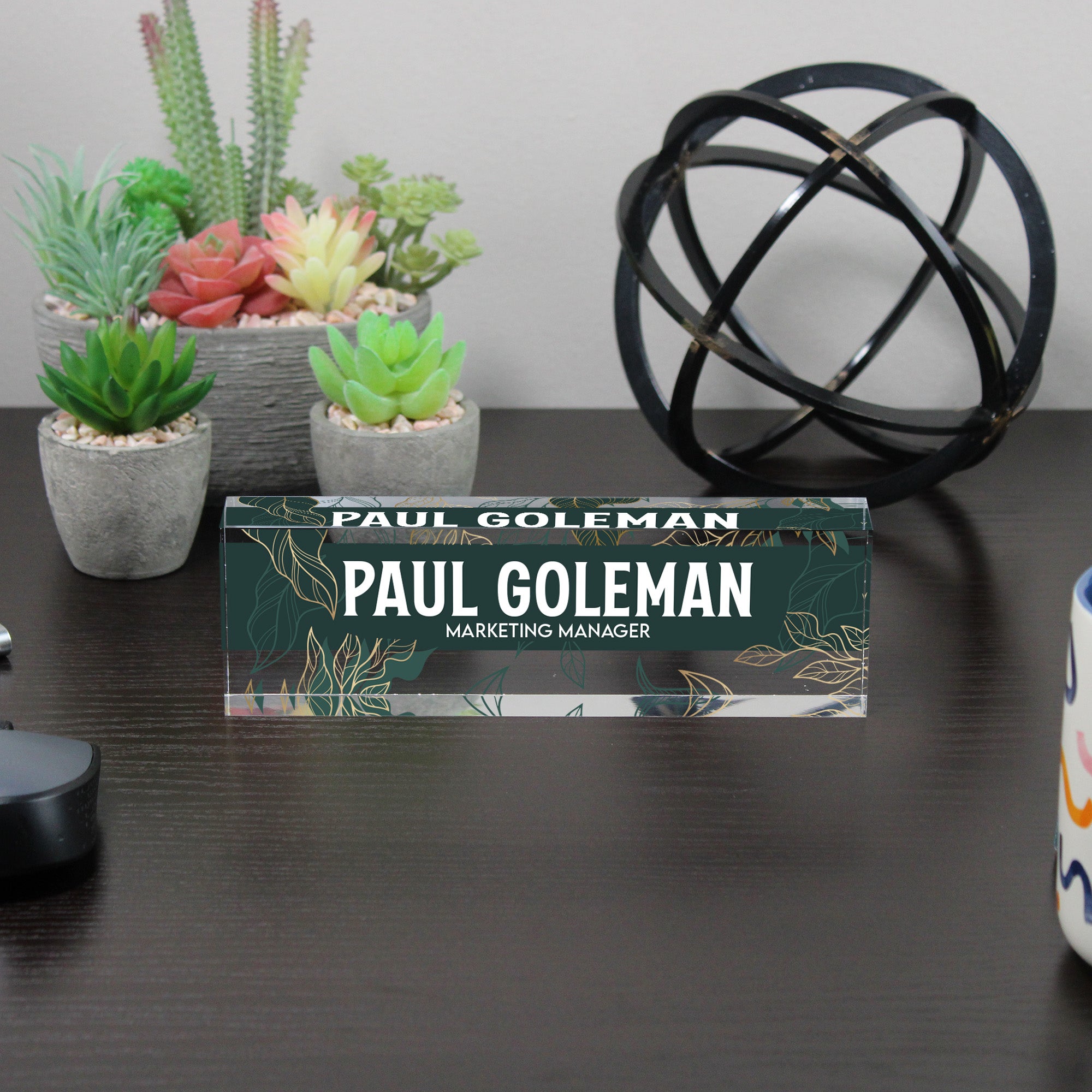 Personalized Acrylic Desk Nameplate - Custom Handmade Office Decor for Professionals & Gift Giving - Image 6